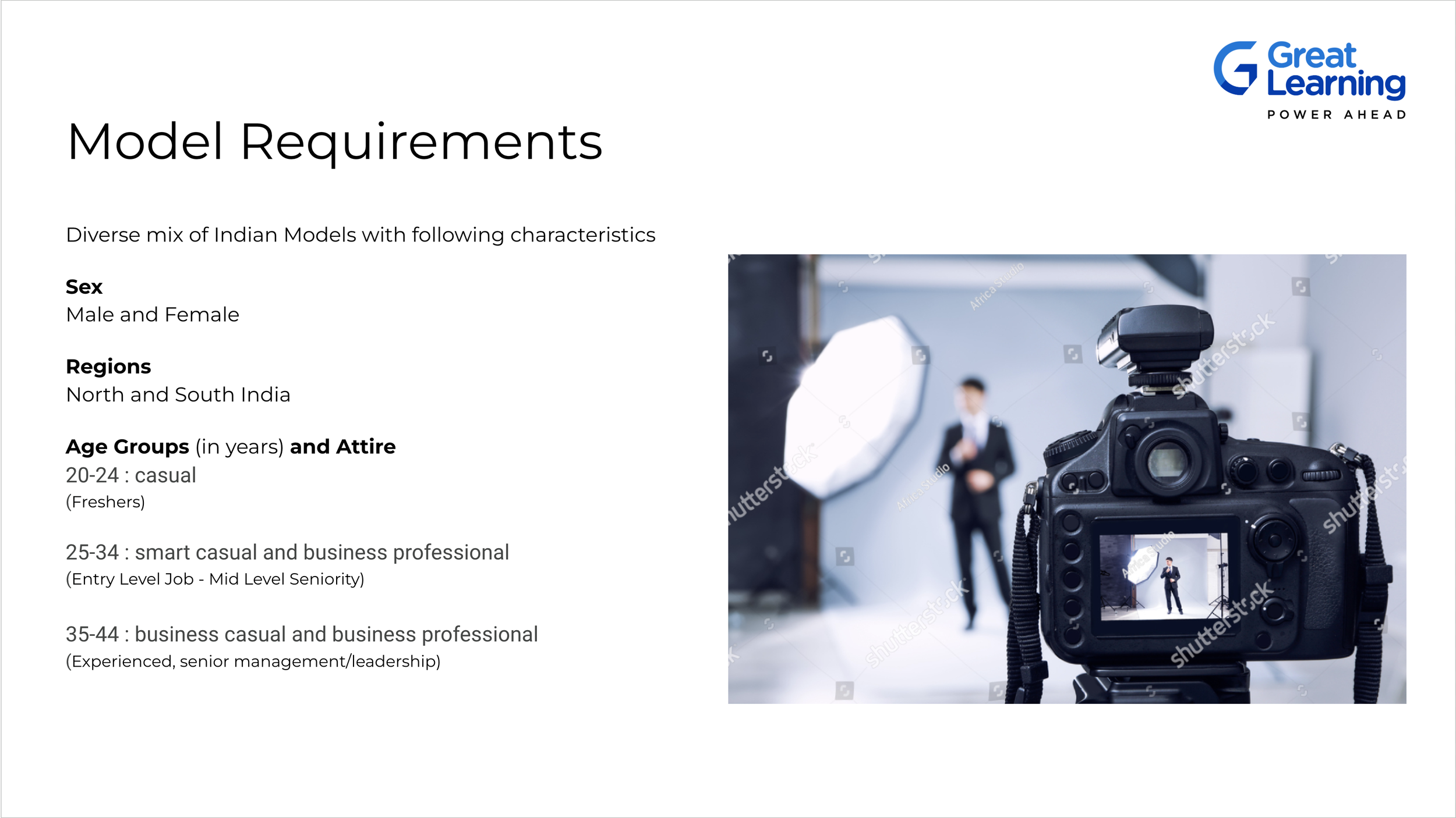 Old Great Learning homepage with stock photography