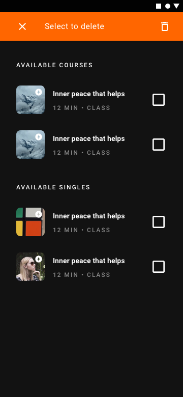 Downloads multi-select