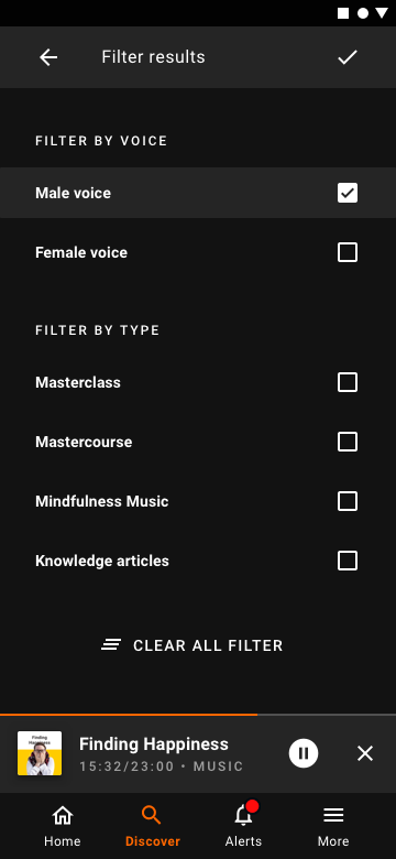 Search, filter