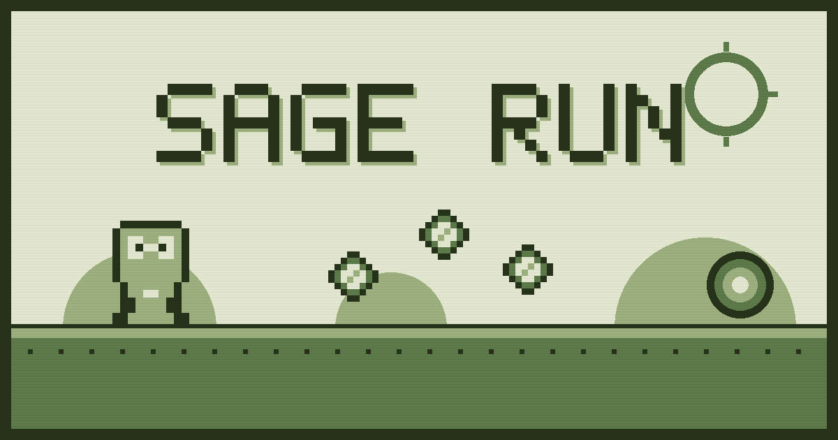Sage Run - pixel-art Game Boy platformer