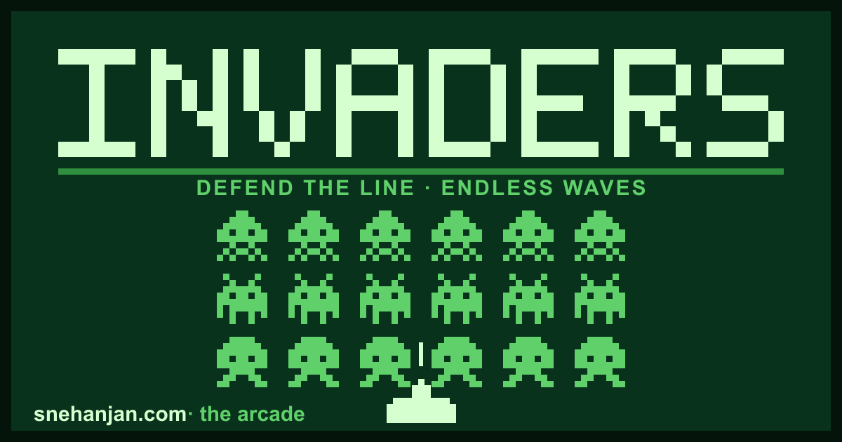 Sage Invaders - pixel-art space shooter